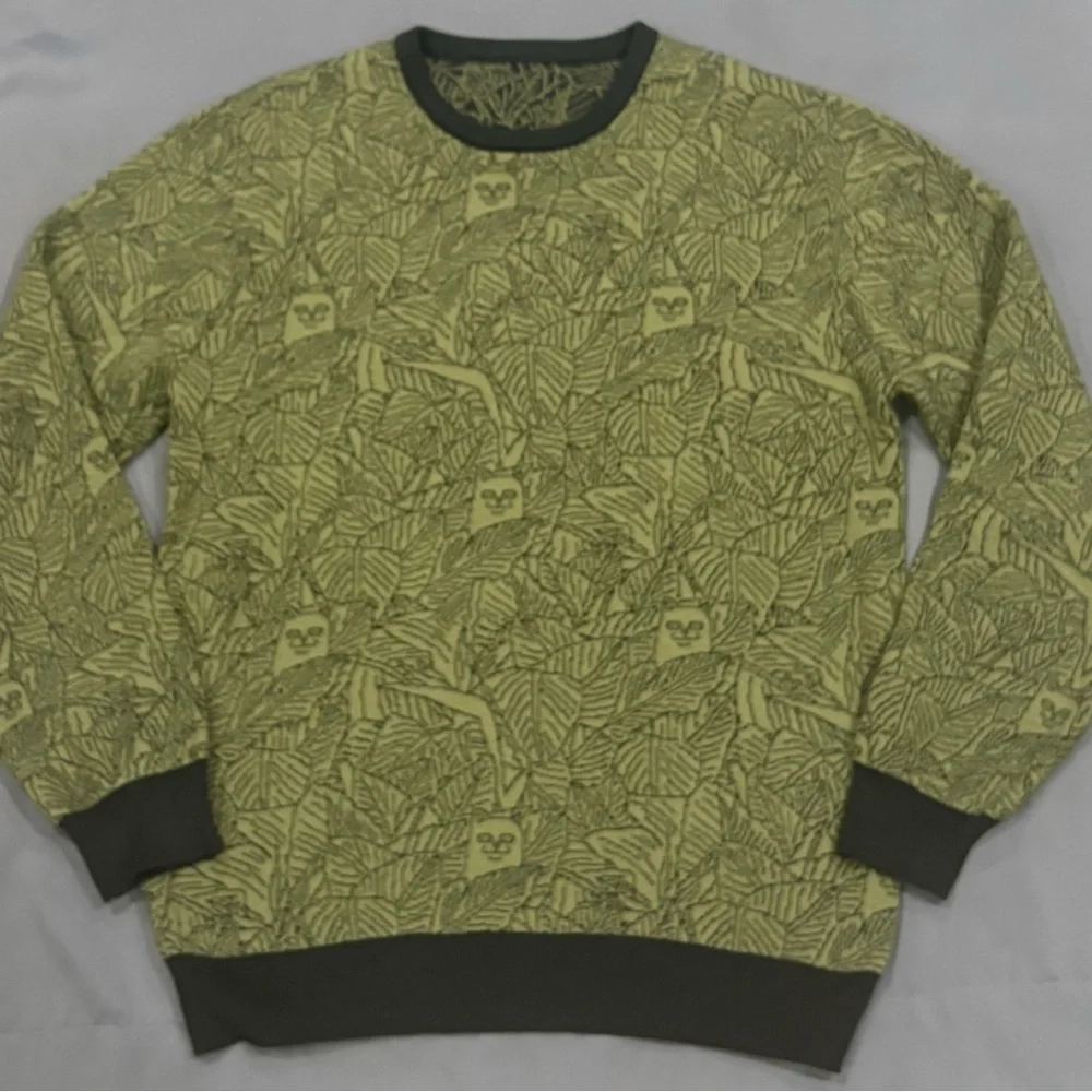Ripndip Olive Leaf Pattern Crewneck Sweater - Picture 5 of 9
